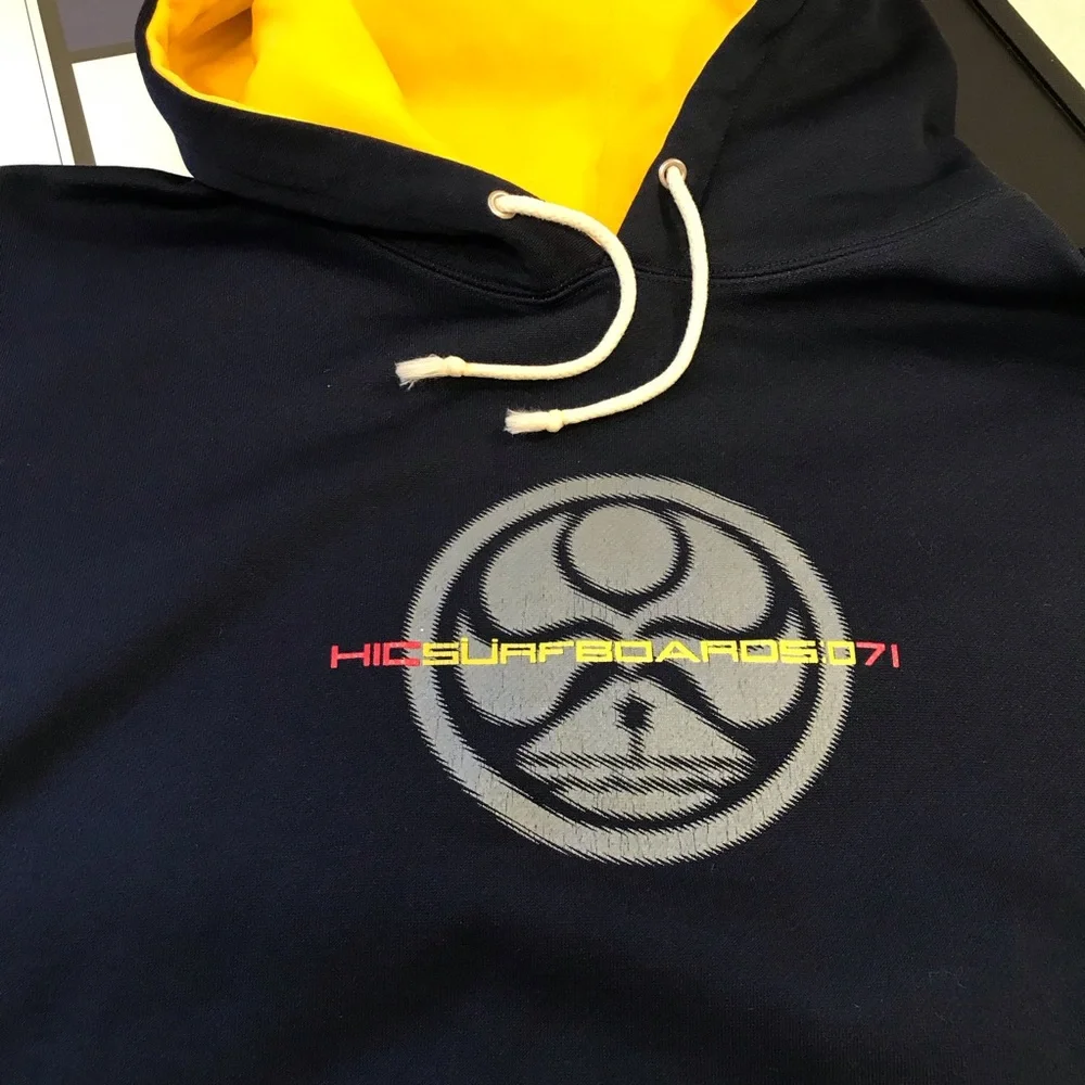 Hawaiian Island Creations HIC Surfboard Hoodie Navy